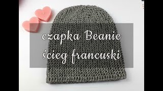 Jak zrobić czapkę Beanie na drutach ściegiem francuskim Czapka w poprzek [upl. by Anairad]