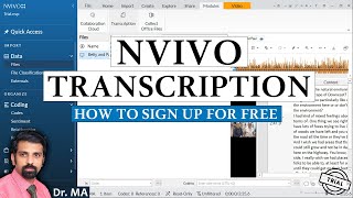 NVivo Free Transcription  How to Sign Up For Free  NVivo Transcription AddOn  NVivo Free Trial [upl. by Blunt]