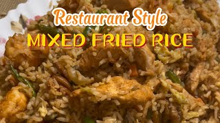 Restaurant Style Mixed Fried Rice  Maggi fusian fried rice seasoning mix [upl. by Ytsirk945]