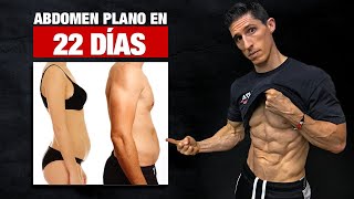 Obtén un ABDOMEN PLANO en 22 Días ¡Entrenamiento en Casa [upl. by Hancock512]