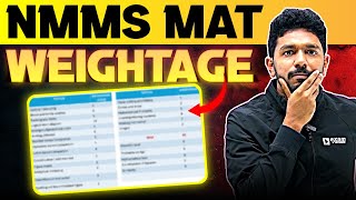 NMMS MAT  WEIGHTAGE  MUST WATCH  PREVIOUS YEAR QUESTION PAPER ANALYSIS  EXAM WINNER [upl. by Odlopoel171]