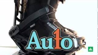 2011  2012 K2 Ever AUTO snowboard binding  super light and fast [upl. by Edette]