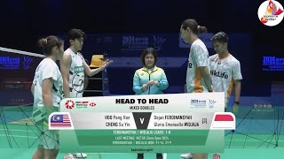 Dejan FerdinansyahGloria Widjaja vs Hoo Pang RonCheng Su Yin  Semifinal Macau Open 2024 Highlight [upl. by Adamok]