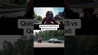 Audi RS etron GT Performance vs Ducati Panigale V4S [upl. by Siulegroj]