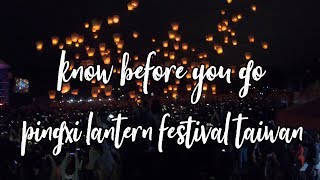 6 Tips to Know Before You Go The Pingxi Lantern Festival Taiwan [upl. by Hgielar]