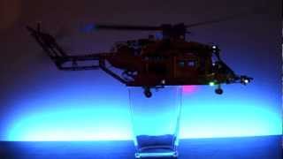 LEGO TECHNIC 9396 Rescue Helicoper Umbau mod mit Led und 4 Motoren [upl. by Cromwell282]