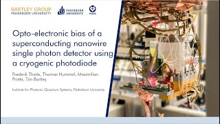 Optoelectronic bias of a superconducting nanowire single photon detector using cryogenic photodiode [upl. by Lombardy]