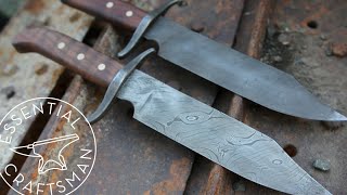 Forging 2 Bowie Knives [upl. by Enayr]