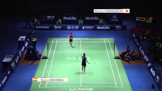 THAIHOT CHINA OPEN 2014  F  WS S Nehwal 6 IND VS A Yamaguchi JPN [upl. by Tnaryb]