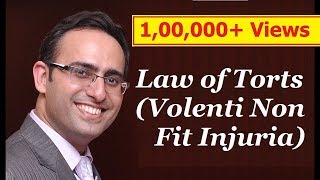 Law of Torts Video3 Volenti Non Fit Injuria  LLb [upl. by Aerdnek424]