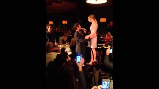 Hugh Jackman serenades Amanda Seyfried at Les Miserables Premiere NYC [upl. by Newlin]