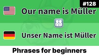 🇩🇪 Daily German for Beginners Pick Up One Phrase Each Day  quotMy name isquot 128 [upl. by Palua]