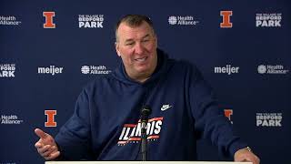 Northwestern week Illini coach Bret Bielema press conference [upl. by Marceau]