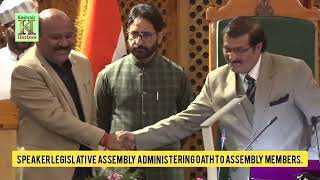 Speaker Legislative Assembly administering Oath to Assembly Members [upl. by Boot]