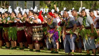 Tonga High School  Coronation Lakalaka Laione Traditional Dance Rehearsal  Kingdom of Tonga 2015 [upl. by Karina]