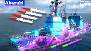 JS Akazuki with full Brahmos ll Missile in action 🔥 Modern Warship Gameplay [upl. by Jael803]