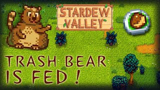 TRASH BEAR is FED  Cutscene Spolier  Stardew Valley [upl. by Adnolay]