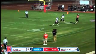 McFarland 10 Ribaldo Hernandez 31 yard TD catch [upl. by Scribner130]