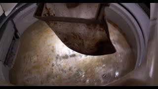 【完全版】過炭酸ナトリウム酸素系漂白剤 vs 13年洗っていない洗濯機 Sodium percarbonate [upl. by Siuqram]