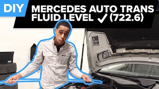 How to Check Mercedes Automatic Transmission Fluid Level 7226  DIY Friendly [upl. by Chara220]