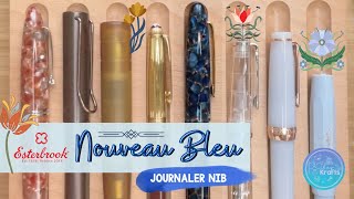 The Esterbrook Noveau Bleu Standard with Gold Trim  Journaler Nib [upl. by Araas]