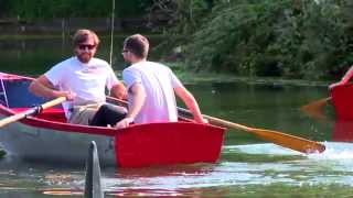 “Finsbury Shark” spotted in boating lake prank [upl. by Ziwot]