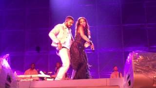 Rihanna and Drake performing Work Live at Manchester Stadium ANTI World Tour 290616 [upl. by Aihpled]