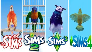 ♦ Birds ♦ Sims 1 vs Sims 2 vs Sims 3 vs Sims 4  Evolution [upl. by Hepzi]