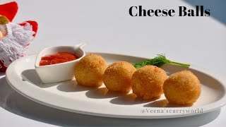 ചീസ് ബോൾസ്  Perfect Cheese Balls  Snacks StarterVeenas Curryworld Ep693 [upl. by Noyr]