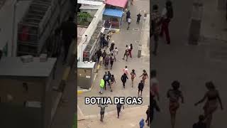 Botija de Gas na Greve dia 7 de Novembro em Maputo [upl. by Yerocaj]