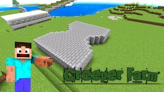 CrEEpeR FaRM in My Minecraft MIni world [upl. by Netneuq775]