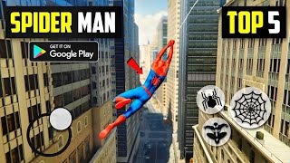 top 5 best spiderman games for android [upl. by Cirre]