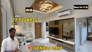 Just 21Lakhs😍House for sale in Chennai💥Near Upcoming Metro amp Behind IT Park🏡 [upl. by Tabor334]