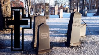 A walk in Västra kyrkogårdenWestern cemetery in Umeå Sweden 4K Osmo Pocket binaural [upl. by Ahsema]