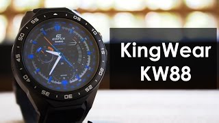 KingWear KW88 Review Battery test a High Quality Budget Android Smartwatch Under 100 [upl. by Olvan]