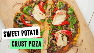 Sweet Potato Crust Pizza  SO VEGAN [upl. by Uzzia]