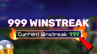 bedwars 999 winstreak world record day 4 [upl. by Doralin867]