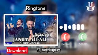 Janum Ali Ali Ringtone Download New noha 2021 AliShanawar SyedNadeemSarwar by NohayRingtone [upl. by Paluas]