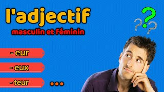 ✅ ladjectif  masculin et féminin أهم الفئات [upl. by Dnaleel]