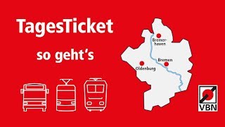 TagesTicket erklärt  So funktioniert das TagesTicket  VBN [upl. by Latia]