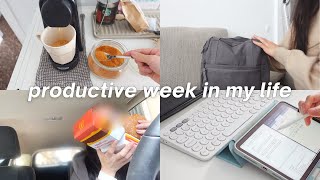 a realistic Week in my life vlog productive amp busy study and work days new backpack what I eat [upl. by Adyam]