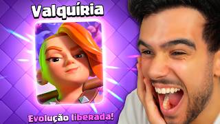 LIBEREI A NOVA EVOLUÇÃO DA VALQUÍRIA E QUEBROU O CLASH ROYALE [upl. by Oinigih]