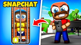 JEFFY gets ARRESTED in SNAPCHAT ROBLOX [upl. by Naivatco]