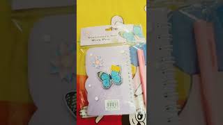 Beautiful diary with pen  supportmychannel unboxingvideo ✨💗 [upl. by Yzzik]