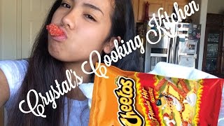 Hot Cheetos Mozzarella Sticks  Crystals Cooking Kitchen [upl. by Sokim687]