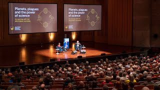 Planets plagues and the power of science an evening with two ANU Nobel Laureates [upl. by Anialed462]