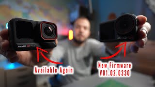 Latest News  Firmware update for dji action 5 pro  insta360 ace pro 2 available again [upl. by Irwinn298]