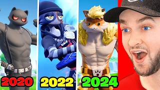 Evolution of Meowscles in All Fortnite Trailers amp Cutscenes [upl. by Mcmath]