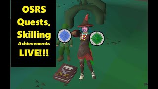 OSRS Runescape Live Quests Achievements Combat Tasks LIVE Part 5 [upl. by Adrial]