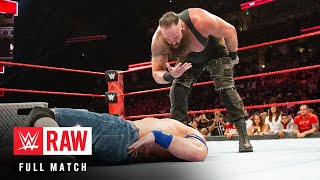 FULL MATCH John Cena vs Braun Strowman Raw September 11 2017 [upl. by Blandina217]